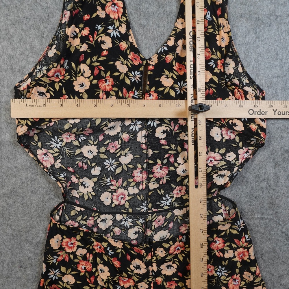 Reformation Jumpsuit Women Small Floral Plunge Wide Leg Sleeveless Open Back - Picture 9 of 15